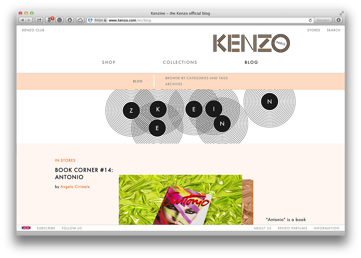kenzo website